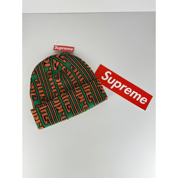 Supreme Other - Supreme Vertical Logo Cuffed Beanie Cap Green FW23 Supreme New York 2023 New